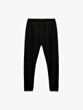 Fermuarlı Cepli Straight Fit Beli Bağcıklı Jogger Spor Eşofman Altı
