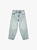 Pamuklu Balon Fit Denim Pantolon