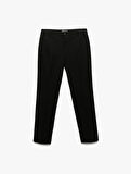 Düğmeli Cep Detaylı Slim Fit Kumaş Pantolon