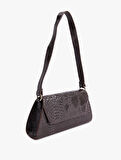 Yılan Derisi Görünümlü Askılı Omuz Çantası