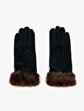 Suni Kürk Detaylı Eldiven