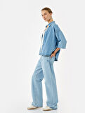 Pamuklu Normal Bel Düz Paça Uzun Jean Pantolon - Straight Fit Jean