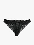 Taş Detaylı Dantelli Brazilian Külot