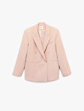 Kruvaze Uzun Kollu Oversize Blazer Ceket