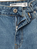 Pamuklu Düz Paça Cepli Jean Pantolon - Straight Jeans