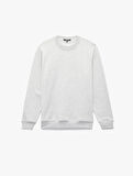 Pamuklu Uzun Kollu Şardonlu Bisiklet Yaka Erkek Basic Sweatshirt