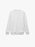 Pamuklu Uzun Kollu Şardonlu Bisiklet Yaka Erkek Basic Sweatshirt