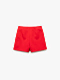 Regular Fit Kruvaze Mini Şort Etek