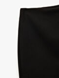 Regular Fit Kruvaze Mini Şort Etek