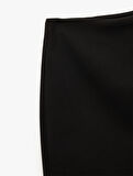 Regular Fit Kruvaze Mini Şort Etek