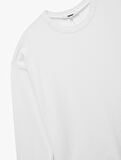 Uzun Kollu Bisiklet Yaka Basic Sweatshirt