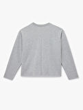 Uzun Kollu Bisiklet Yaka Basic Sweatshirt