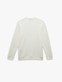 Pamuklu Uzun Kollu Dokulu Basic Bisiklet Yaka Sweatshirt
