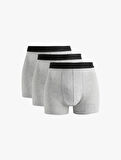Basic Pamuklu 3'lü Boxer Seti