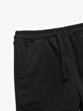 Beli Lastikli Cepli Basic Jogger Eşofman Altı