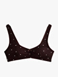 Kaşkorse Viskon Kumaş Puantiyeli Bralet Sütyen