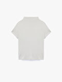 Slim Fit Büzgülü Kısa Kollu Dik Yaka Bluz