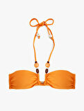 Straplez Aksesuarlı Bikini Üstü