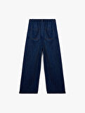 Pamuklu Yüksek Bel Geniş Paça Denim Pantolon - Bianca Wide Leg Jeans
