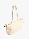 Suni Deri Metal Aksesuarlı Saplı Tote Çanta