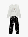 Pamuklu Baskılı Pijama Takımı