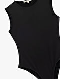 Slim Fit Kolsuz Bisiklet Yaka Bodysuit