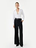 Regular Fit Klasik Yaka Uzun Kollu Poplin Gömlek