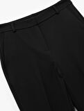 Yüksek Bel Slim Fit Cigarette Kumaş Pantolon