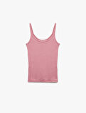 Pamuklu U Yaka Slim Fit Fitilli Atlet