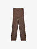 Bürümcük Kumaş Slim Fit Uzun Düz Paça Pantolon