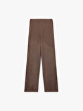 Bürümcük Kumaş Slim Fit Uzun Düz Paça Pantolon