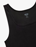 Bisiklet Yaka Kolsuz Slim Fit Ribanalı Pamuklu 2'li Atlet Seti