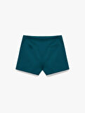 Slim Fit Cep Detaylı Mini Şort Etek
