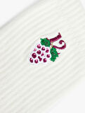 Yılbaşı Temalı İşlemeli Tenis Çorabı