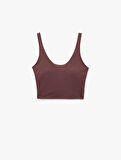 Kolsuz Kaplı Slim Fit Sporcu Sütyeni