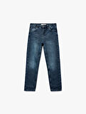Rahat Kesim Pamuklu Denim Pantolon - Dad Jean 