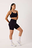 Luma Spor Şort Yüksek Bel Esnek Şekillendirici ve Toparlayıcı Seamless Tayt Kısa Şort