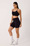 Luma Spor Şort Yüksek Bel Esnek Şekillendirici ve Toparlayıcı Seamless Tayt Kısa Şort