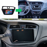 Hyundai i20 - Araç Multimedya Ekran - 4GB 64GB - S - Black - 2014 - 2018 - 9 Inch - MYWAY - RED