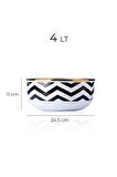 Zigzag Emaye Karıştırma Kabı 4Lt