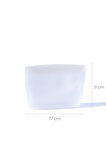 Lush Hava Sızdırmaz Kilitli Silikon Saklama Torbası 500 ml | Şeffaf