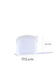 Sheer Hava Sızdırmaz Kilitli Silikon Saklama Torbası 600 ml | Şeffaf