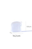 Sheer Hava Sızdırmaz Kilitli Silikon Saklama Torbası 300 ml | Şeffaf