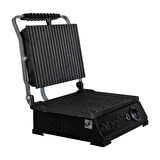 Enazon 8 Dilim Elektrikli Saf Döküm Tost Makinesi  (Döküm 30x23) - Siyah