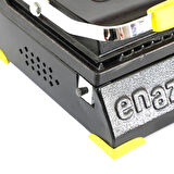 Enazon 8 Dilim Elektrikli Saf Döküm Tost Makinesi  (Döküm 30x23) - Siyah - Sarı