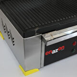 Enazon 12 Dilim Elektrikli Döküm Tost Makinesi  1550 W. - Döküm 35x24 - 11,75 Kg - İnoks - Sarı