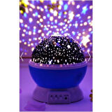 Mucit Home Dönen Ay Yıldız Ve Gezegenler Yansıtmalı Projeksiyon Gece Lambası Star Master mavi