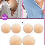 Mucit Home   3 Çift Silikon Göğüs Ucu Gizleyici Ve Kapatıcı Kadın Meme Ucu Kapatıcı Gizleyici