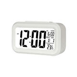 Mucit Home LCD Işıklı Sensörlü Termometreli Alarmlı Fotoselli Akıllı Dijital Masa Mavi & Kırmızı 1 ADET