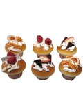 Mucit Home 1 adet Cupcake Görünümlü Buzdolabı Magneti – 3D Tatlı Tasarımlı Dekoratif Mutfak Süsü